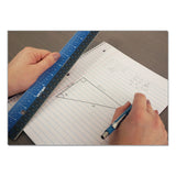 Victor® Easy Read Stainless Steel Ruler, Standard/Metric, 12".5 Long, Blue (VCTEZ12SBL)