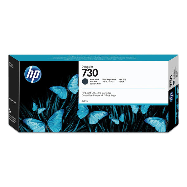 HP HP 730, (P2V71A) Matte Black Original Ink Cartridge (HEWP2V71A)