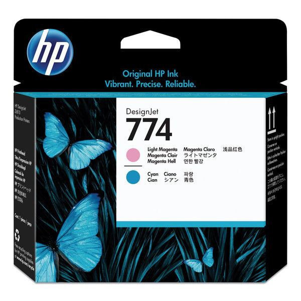 HP HP 774, (P2V98A) Cyan/Light Magenta Printhead (HEWP2V98A)