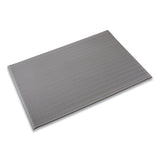 Crown Ribbed Vinyl Anti-Fatigue Mat, 24 x 36, Gray (CWNFL2436GY)