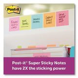 Post-it® Notes Super Sticky Pads in Supernova Neon Collection Colors, 3" x 3", 90 Sheets/Pad, 5 Pads/Pack (MMM6545SSMIA)