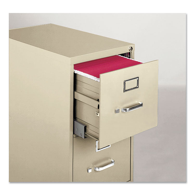 Alera® Economy Vertical File, 4 Letter-Size File Drawers, Putty, 15" x 25" x 52" (ALEHVF1552PY) Each