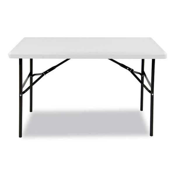 Iceberg IndestrucTable Classic Folding Table, Rectangular, 48" x 24" x 29", Platinum (ICE65203) Each