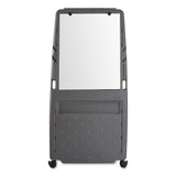 Iceberg Ingenuity Presentation Flipchart Easel with Dry Erase Surface, 33 x 28, 73" Tall Easel, Charcoal Polyethylene Frame (ICE30237) Each