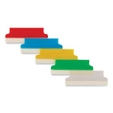 Avery® Insertable Index Tabs with Printable Inserts, 1/5-Cut, Assorted Colors, 2" Wide, 25/Pack (AVE16239) Pack of 25
