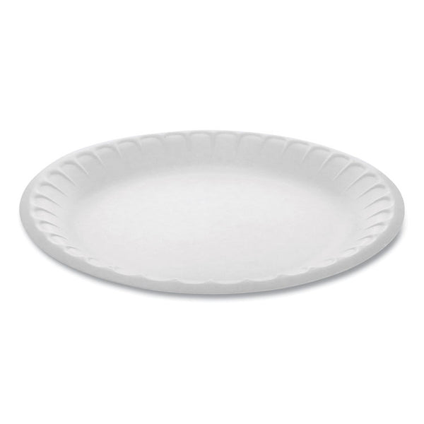 Pactiv Evergreen Placesetter Satin Non-Laminated Foam Dinnerware, Plate, 9" dia, White, 500/Carton (PCT0TH10009)