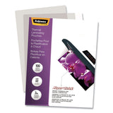 Fellowes® SuperQuick Thermal Laminating Pouches, 3 mil, 9" x 11.5", Gloss Clear, 100/Pack (FEL5245801)