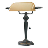 V-Light Incandescent Desk Lamp, 6.5w x 6.5d x 16h, Oil Rubbed Bronze (VLUCAVS91045BRZ) Each