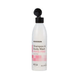 McKesson Rinse-Free Shampoo and Body Wash 8 oz. Flip Top Bottle Light Floral Scent (877023_CS) 48/CS