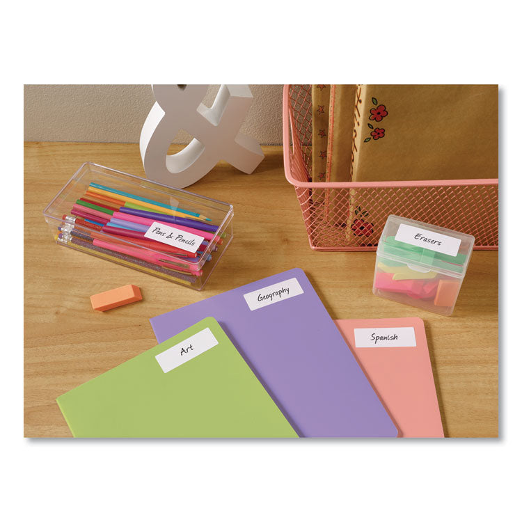 Avery® Easy Peel White Address Labels w/ Sure Feed Technology, Laser Printers, 1 x 2.63, White, 30/Sheet, 25 Sheets/Pack (AVE5260) Pack of 750