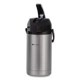 BUNN® 3 Liter Lever Action Airpot, Stainless Steel/Black (BUNAIRPOT30)