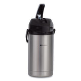 BUNN® 3 Liter Lever Action Airpot, Stainless Steel/Black (BUNAIRPOT30)