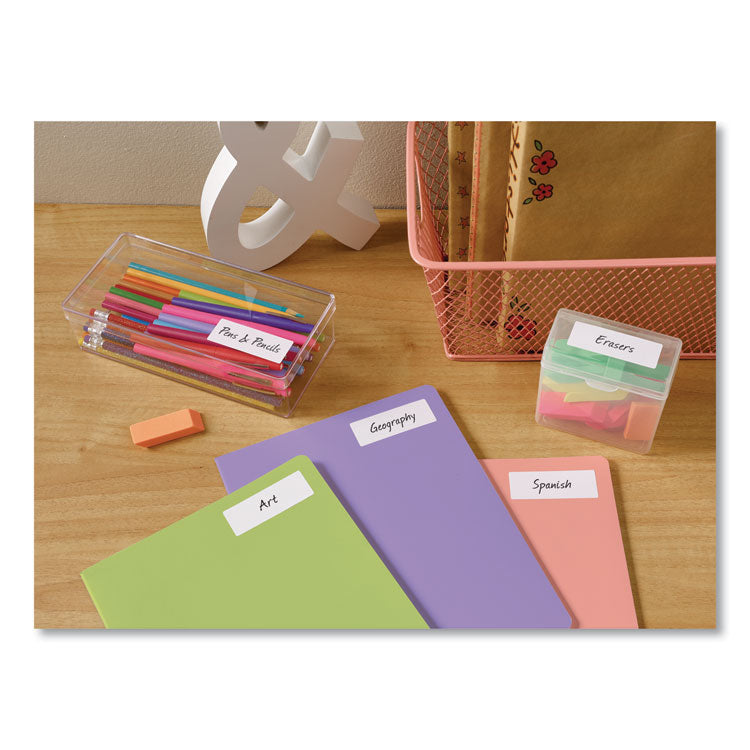Avery® Easy Peel White Address Labels w/ Sure Feed Technology, Inkjet Printers, 1 x 2.63, White, 30/Sheet, 25 Sheets/Pack (AVE8160) Pack of 750