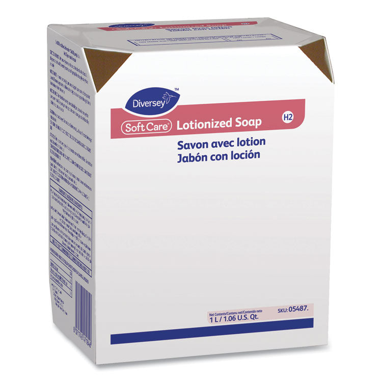 Diversey™ Soft Care Lotionized Hand Soap, Floral Scent, 1,000 mL Cartridge, 12/Carton (DVO05487) Case of 12
