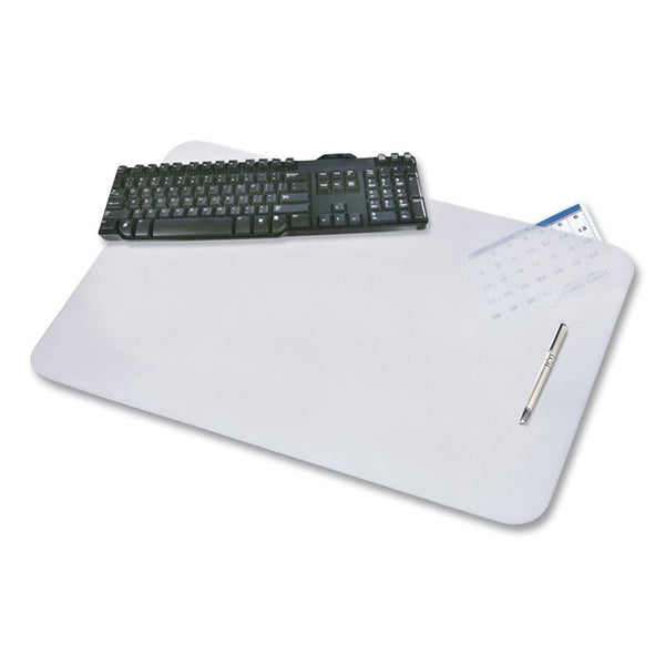 Artistic® KrystalView Desk Pad with Antimicrobial Protection, 17 x 12, Frosted Finish, Clear (AOP60740M)
