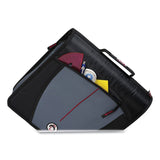 Case it™ Mighty Zip Tab Binder, 3 Rings, 3" Capacity, 11 x 8.5, Black (CAED146BLACK) Each