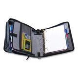 Case it™ Mighty Zip Tab Binder, 3 Rings, 3" Capacity, 11 x 8.5, Black (CAED146BLACK) Each