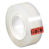 Scotch® Transparent Tape, 1" Core, 0.5" x 36 yds, Crystal Clear, 2/Pack (MMM600H2)