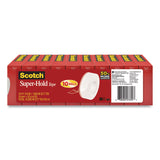 Scotch Super-Hold Tape Refill, 1" Core, 0.75" x 27.77 yds, Crystal Clear, 10 Rolls/Pack (MMM700K10)