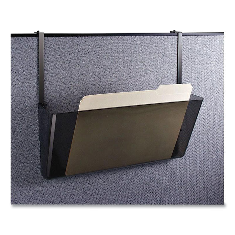 Officemate Plastic Wall-File Pocket, One Pocket, Legal/Letter Size, 16.19" x 4.13" x 7", Smoke (OIC21441)