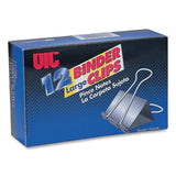 Officemate Binder Clips, Large, Black/Nickel, 12/Box (OIC99100) Box of 12
