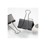 Officemate Binder Clips, Large, Black/Nickel, 12/Box (OIC99100) Box of 12