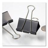 Officemate Binder Clips, Large, Black/Nickel, 12/Box (OIC99100) Box of 12