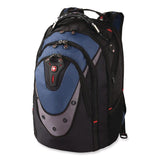 Wenger® Ibex Laptop Backpack, Fits Devices Up to 17", Ballistic Polyester, 14.6 x 11 x 18.5, Black/Blue/Gray (SWA27316060) Each