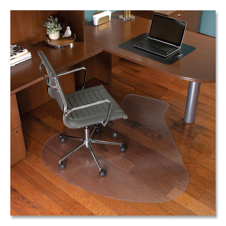 ES Robbins® EverLife Workstation Chair Mat for Hard Floors, With Lip, 66 x 60, Clear (ESR132775) Each