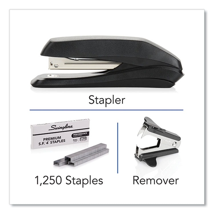 Swingline® Standard Stapler Value Pack, 15-Sheet Capacity, Black (SWIS7054567CC)