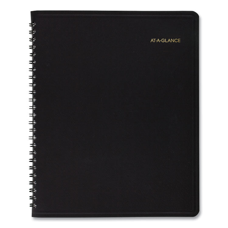AT-A-GLANCE® Monthly Planner, 8.75 x 7, Black Cover, 18-Month (July to Dec): 2022 to 2023 (AAG7012705)
