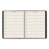 AT-A-GLANCE® Recycled Weekly Vertical-Column Format Appointment Book, 8.75 x 7, Black Cover, 12-Month (Jan to Dec): 2024 (AAG70951G05)