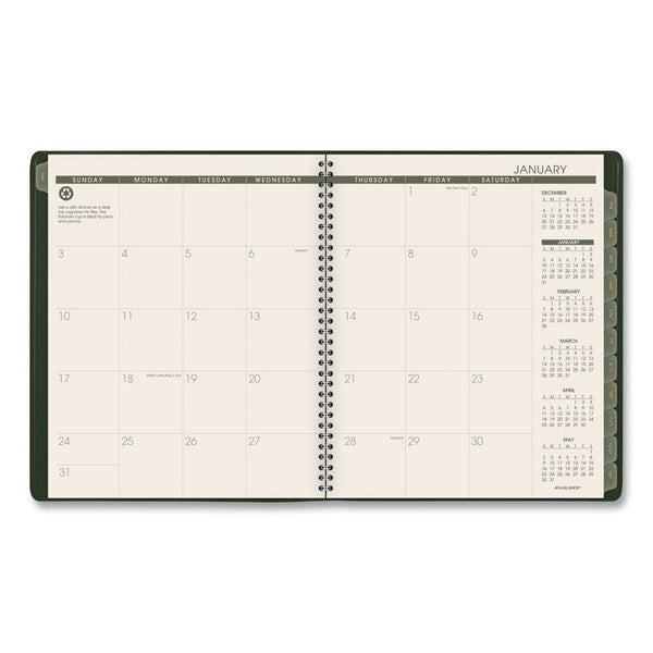 AT-A-GLANCE® Recycled Monthly Planner, 11 x 9, Green Cover, 13-Month (Jan to Jan): 2024 to 2025 (AAG70260G60)