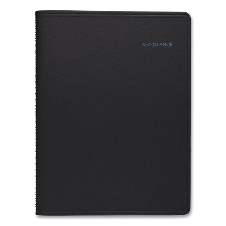 AT-A-GLANCE® QuickNotes Weekly/Monthly Planner, 10 x 8, Black Cover, 13-Month (July to July): 2023 to 2024 (AAG761105)