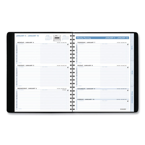 AT-A-GLANCE® The Action Planner Weekly Appointment Book, 11 x 8, Black Cover, 12-Month (Jan to Dec): 2024 (AAG70EP0105)