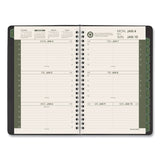 AT-A-GLANCE® Recycled Weekly Block Format Appointment Book, 8.5 x 5.5, Black Cover, 12-Month (Jan to Dec): 2024 (AAG70100G05)
