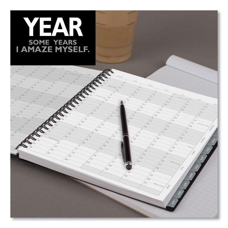 AT-A-GLANCE® Elevation Academic Weekly/Monthly Planner, 11 x 8.5, Black Cover, 12-Month (July to June): 2023 to 2024 (AAG75959P05)