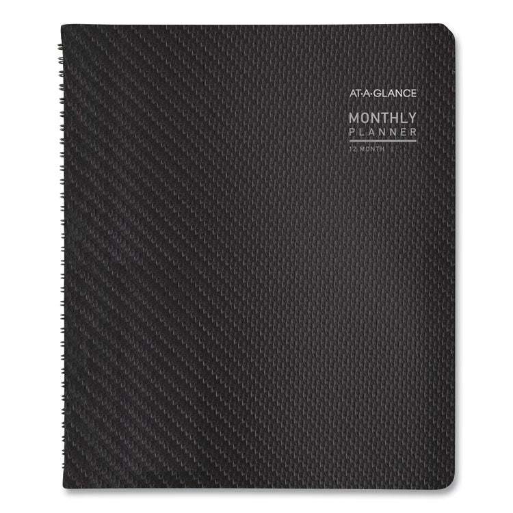 AT-A-GLANCE® Contemporary Monthly Planner, Premium Paper, 11 x 9, Graphite Cover, 12-Month (Jan to Dec): 2025 (AAG70260X45)