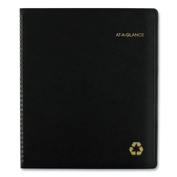 AT-A-GLANCE® Recycled Monthly Planner, 11 x 9, Black Cover, 13-Month (Jan to Jan): 2024 to 2025 (AAG70260G05)