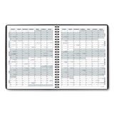AT-A-GLANCE® Monthly Planner, 8.75 x 7, Black Cover, 12-Month (Jan to Dec): 2024 (AAG7012005)