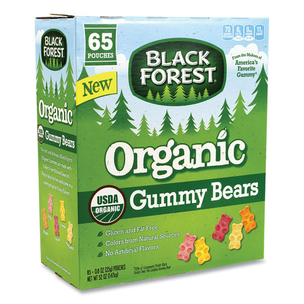 Black Forest® Organic Gummy Bears, 0.8 oz Pouch, 65 Pouches/Carton, Ships in 1-3 Business Days (GRR22000556) Case of 65