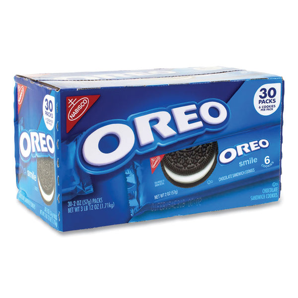 Nabisco® Oreo Cookies Single Serve Packs, Chocolate, 2 oz Pack, 30/Box, Ships in 1-3 Business Days (GRR22000421)