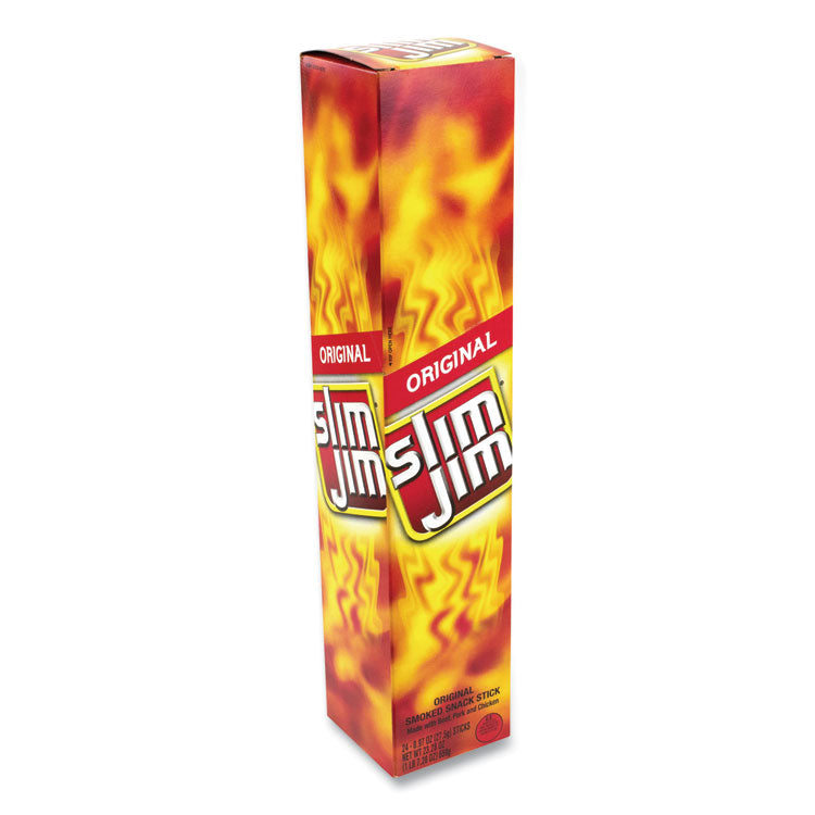 Slim Jim® Original Smoked Snack Stick, 0.97 oz Stick, 24 Sticks/Box, Ships in 1-3 Business Days (GRR20900657) Case of 24