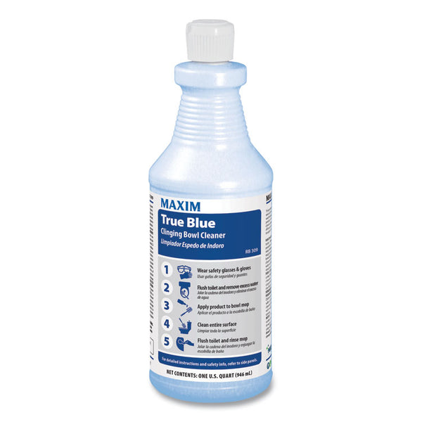 Maxim® True Blue Clinging Bowl Cleaner, Mint Scent, 32 oz Bottle, 12/Carton (MLB03090012) Case of 12