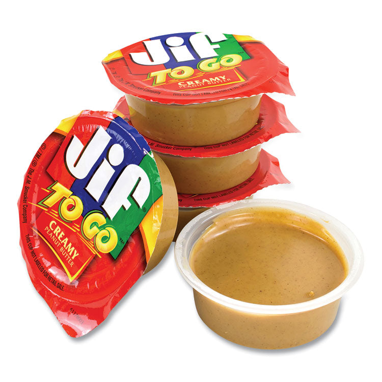 Jif To Go® Spreads, Creamy Peanut Butter, 1.5 oz Cup, 36 Cups/Box, Ships in 1-3 Business Days (GRR22000535) Case of 36