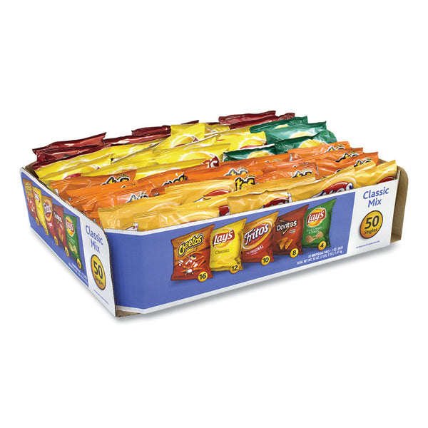 Frito-Lay Potato Chips Bags Variety Pack, Assorted Flavors, 1 oz Bag, 50 Bags/Carton, Ships in 1-3 Business Days (GRR22000403)