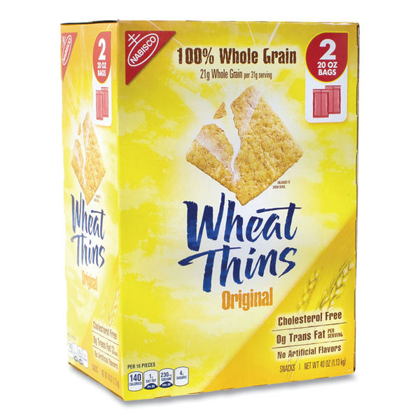 Nabisco® Wheat Thins Crackers, Original, 20 oz Bag, 2 Bags/Pack, Ships in 1-3 Business Days (GRR22000087)