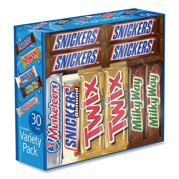 Mars Flavia Full-Size Candy Bars Variety Pack, Assorted, 30/Box (GRR22000085) Case of 30