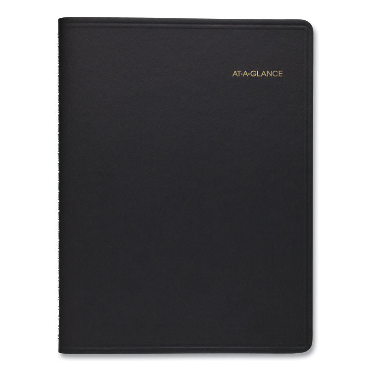 AT-A-GLANCE® Weekly Planner Ruled for Open Scheduling, 8.75 x 6.75, Black Cover, 12-Month (Jan to Dec): 2024 (AAG7085505)