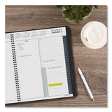 AT-A-GLANCE® 24-Hour Daily Appointment Book, 11 x 8.5, Black Cover, 12-Month (Jan to Dec): 2025 (AAG7021405)